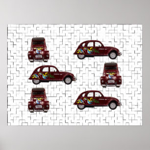Poster Citroën 2CV - Canard - Döschwo