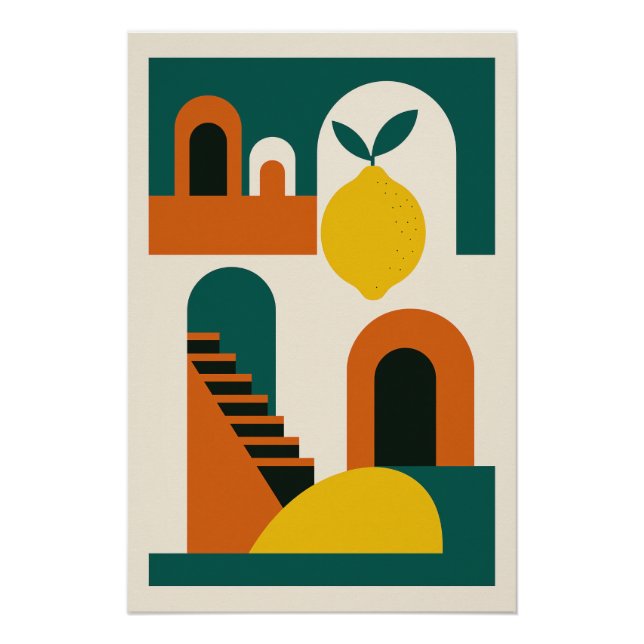 Poster Citron Méditerranéen -  (Devant)