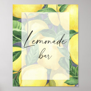 Poster Citrons - Boissons - Lémonade bar