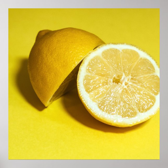 Poster Citrons Slices Fruit Photographie (Devant)