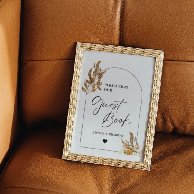 Poster Citrouille Automne S'Il Vous Plaît Signer Notre Li (Créateur téléchargé)