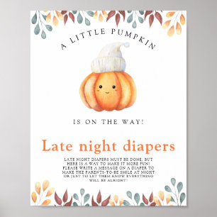 Poster Citrouille bébé \ Late night couches jeu