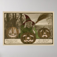 Citrouille de Jack O' Lantern sorcière lutin