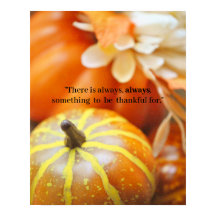 Poster Citrouille de Thanksgiving