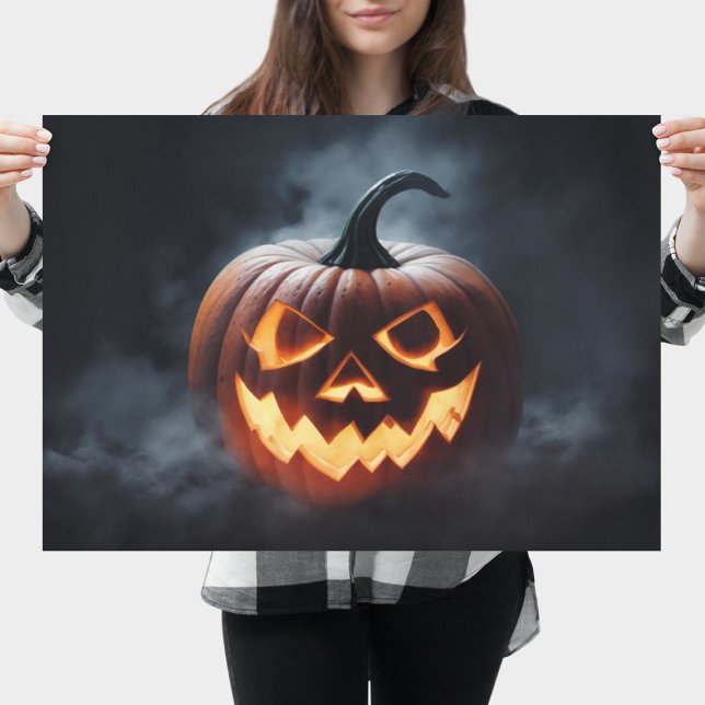 Poster Citrouille d'Halloween effrayant (Scary Halloween Pumpkin Poster
)