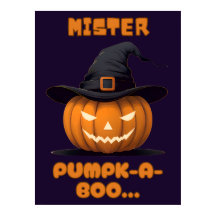 Citrouille d'Halloween Mister Pumpk-A-Boo