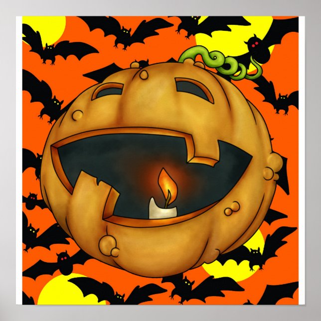 Poster Citrouille d'Halloween - SRF (Devant)