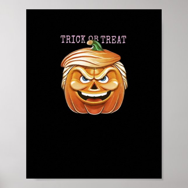 Poster Citrouille Donald, Funny Halloween Classic effraya (Devant)