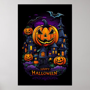 Poster Citrouille Embrace, Halloween Mansion
