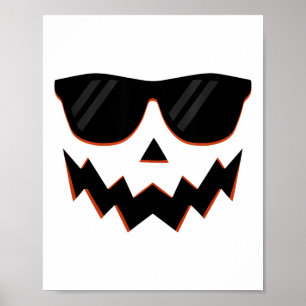 Poster Citrouille Jack-o'-lantern Visage Hallowen Costume