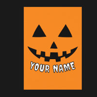Citrouille orange personnalisée Halloween Votre no