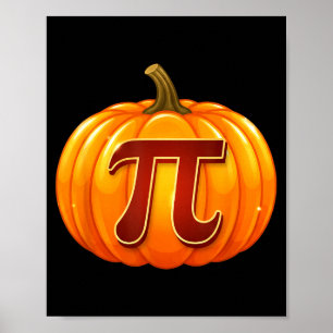 Poster Citrouille Pi, Symbole Pi Citrouille Pi Journee d'