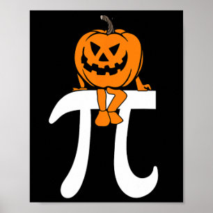Poster Citrouille Pie Math Funny Halloween Thanksgiving P