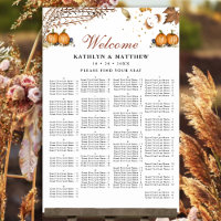 Citrouille rustique Siège alphabétique Mariage d'a