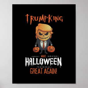 Poster Citrouille Trump Rend Halloween Grand Encore 