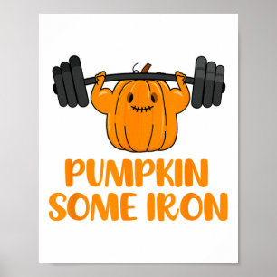 Poster Citrouille Un Peu De Fun Halloween Gym Entraînemen