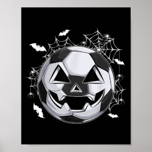Poster Citrouille Visage Jack O Lantern de Football Costu