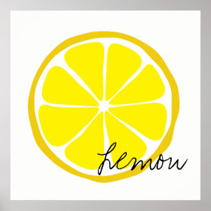 Poster Citrus citron d'été
