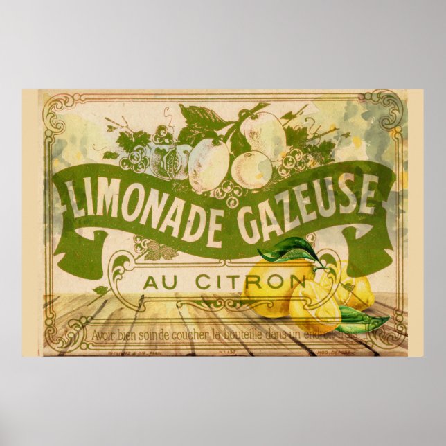 Poster Citrus Citrus Été vintage (Devant)