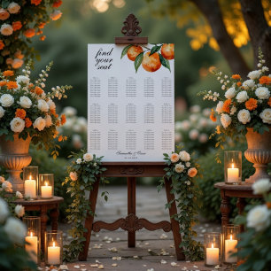 Poster Citrus Mariage Méditerranéen Orange