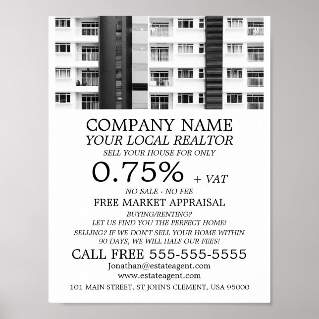 Poster City Apartments, Realtor, Agent immobilier Publici (Devant)