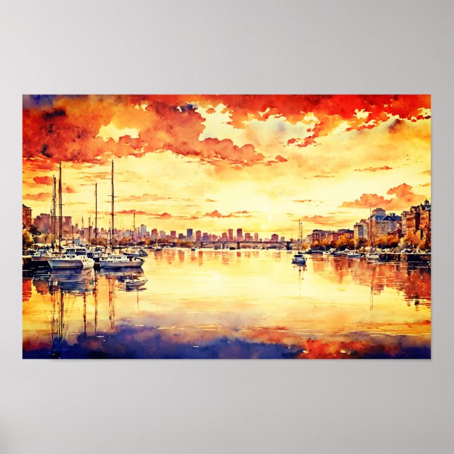 Poster City Harbour (Devant)