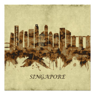 Poster Cityscape de Singapour