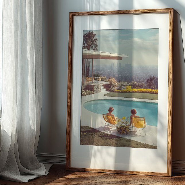 Poster Cityscape Serenity : Un rêve du milieu du siècle (Créateur téléchargé)