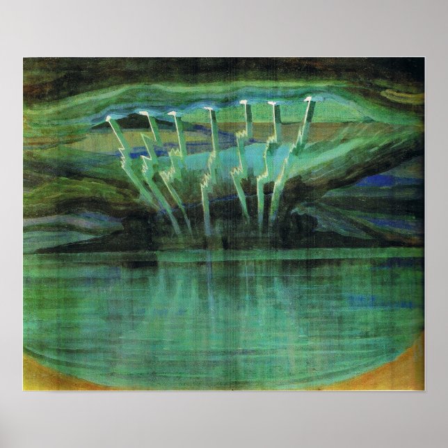 Poster Ciurlionis - Lightning 1909 (Devant)