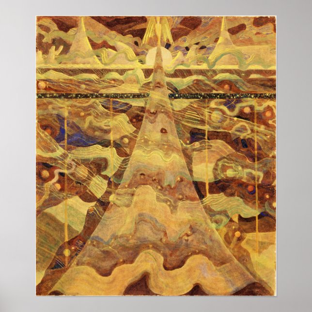Poster Ciurlionis - Sonate No 6 Les Etoiles Allegro (Devant)