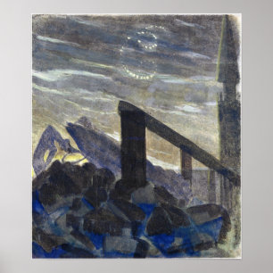 Poster Ciurlionis - Sun Is Passing Cancer 1906