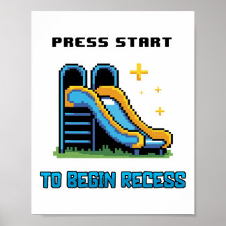 Poster Ck To School Funny Gamer Pour Garçons Filles Enfan