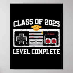 Poster Cl De Niveau 2025 Gamer Vidéo Complet Gradu Senior
