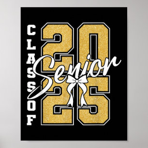 Poster Cl Of 2025 Senior 2025 Graduation Drôle Hommes Fem