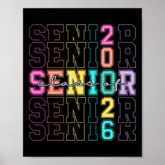 Poster Cl Of 2026 Senior 2026 Back To School 2026 Graduat (Devant)