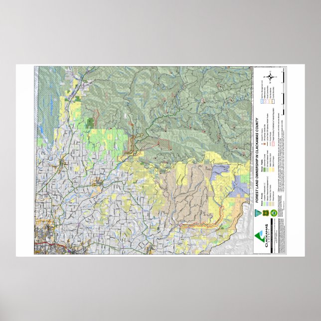 Poster ClackLandMap (Devant)