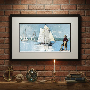 Poster Clair Port de voile Winslow Homer