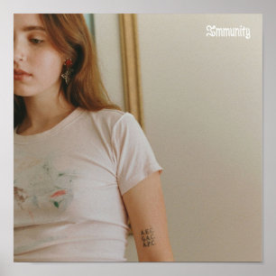 Poster Clairo de l'immunité des albums