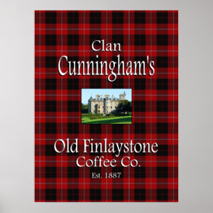 Poster Clan Cunningham's Old Finlaystone Café Co.