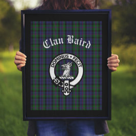 Poster Clan écossais Baird Crest Tartan