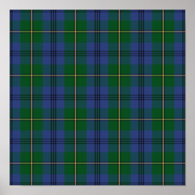 Poster Clan Johnstone Tartan - Téléchargement numérique (Devant)