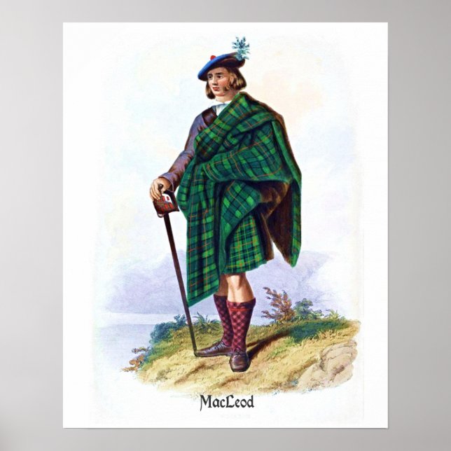 Poster Clan MacLeod par R. R. McIan (Devant)