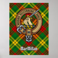 Clan MacMillan Crest sur Tartan