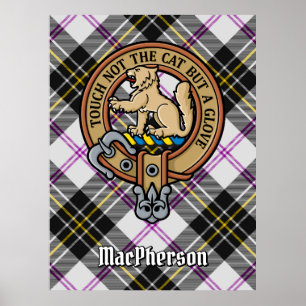 Poster Clan MacPherson Crest sur le tatan de robe