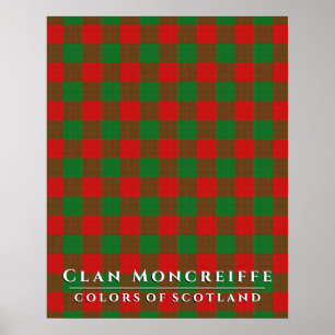 Poster Clan Moncreiffe Couleurs écossaises 2 Tartan Plaid