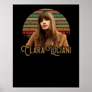 Poster Clara Luciani Vintage Retro