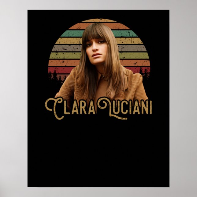 Poster Clara Luciani Vintage Retro (Devant)