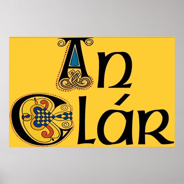 Poster Clare (gaélique) Imprimer (Devant)