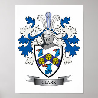 Poster Clark coat of Arms