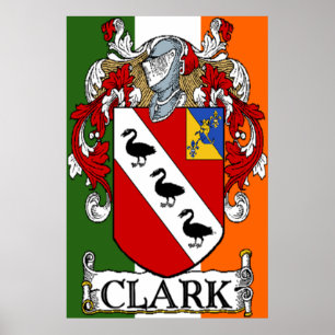 Poster Clark Manteau d'armoiries Imprimer